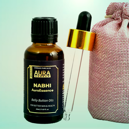 AuraEssence (Nabhi) Belly Button Oil | Digestion Booster | Helps in digestion of food, Supports your metabolism | Ayurvedic Oil - 30ml