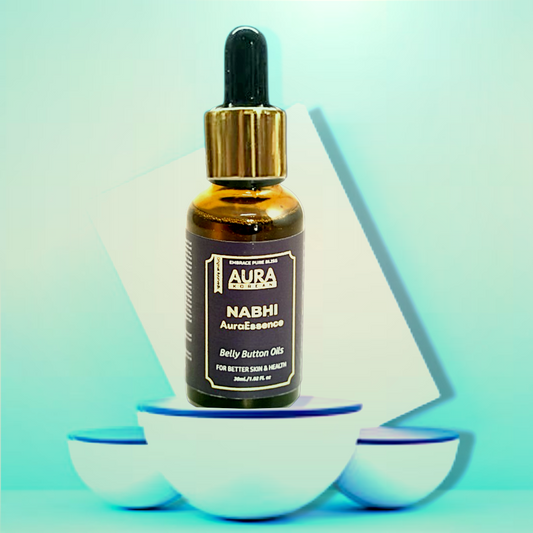 AuraEssence (Nabhi) Belly Button Oil | Digestion Booster | Helps in digestion of food, Supports your metabolism | Ayurvedic Oil - 30ml